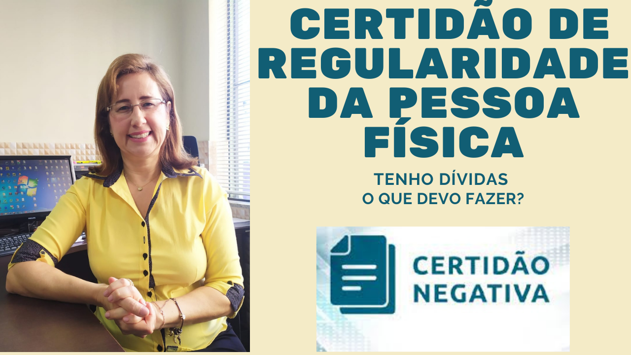 Preciso da CRF – Certidão de regularidade fiscal da pessoa física ou certidão negativa, porém tenho dívidas, o que fazer?